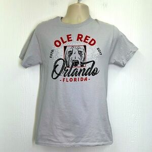 Ole Red - Ole Red Orlando Florida Graphic Light Grey Short Sleeve Shirt Small